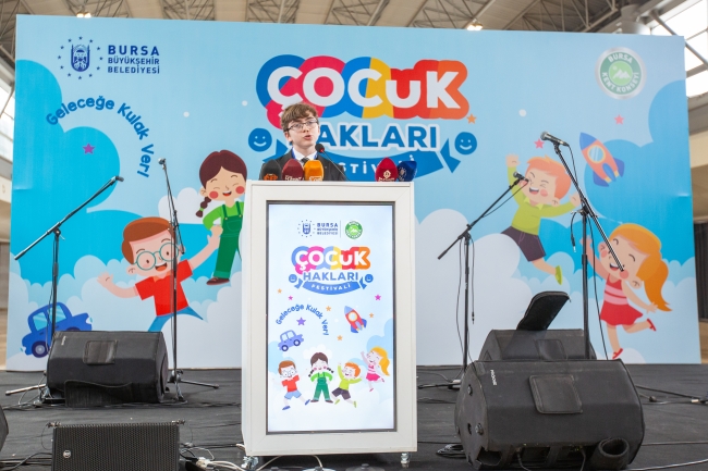 Bursa’da Çocuk Hakları Festivali gerçekleştirildi 20 Kasım 1989 yılından bu yana Birleşmiş Milletler tarafından dünya