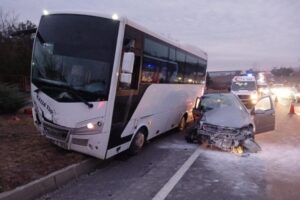Kaza, sabah saatlerinde Ergeni’nin Ulaş Mahallesi yakınlarında meydana geldi. Oktay