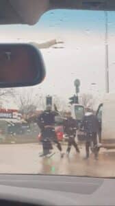 Kentte iki sürücü arasında trafikte başlayan sözlü tartışma kısa sürede