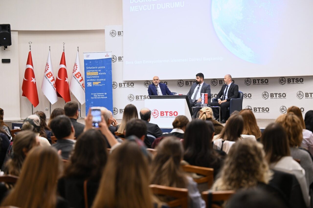 BTSO’da yeşil dönüşüm ve sınırda karbon toplantısı İş dünyasının eğitim ve gelişim platformu BTSO Akademi kapsamında İklim