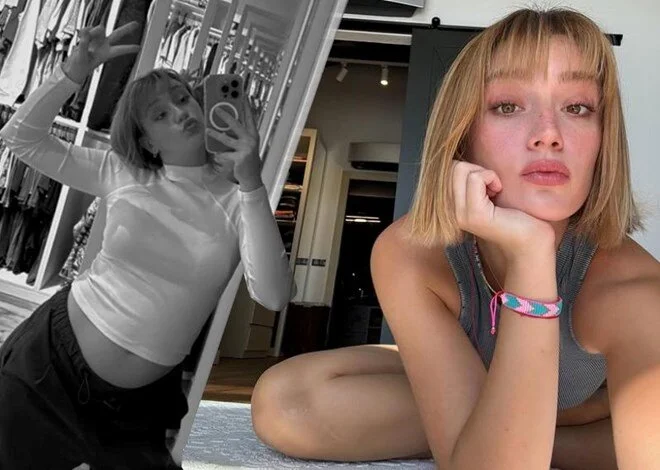 Gizem Karaca’dan karnı burnunda yeni poz! Güzel Köylü, Şampiyon, Organik Aşk, Ay Lav Yu Tuu ve