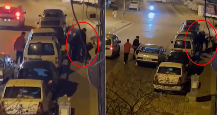 Bursa’da aralarına aldığı kişiyi böyle darp ettiler Bursa’nın Osmangazi ilçesinde iki kişi arasında çıkan sözlü tartışma kavgaya