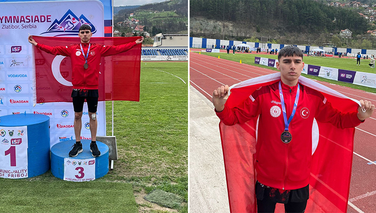 Bursalı Milli atletten dünya üçüncülüğü Uluslararası Okul Sporları Federasyonu (ISF) tarafından Sırbistan’ın Zlatibor kentinde düzenlenen