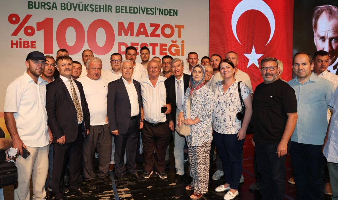 Bursa Büyükşehir’den üreticiye üreticiye destek! Bursa Büyükşehir Belediyesi tarafından üreticilerin desteklenmesi ve girdi maliyetlerinin azaltılması