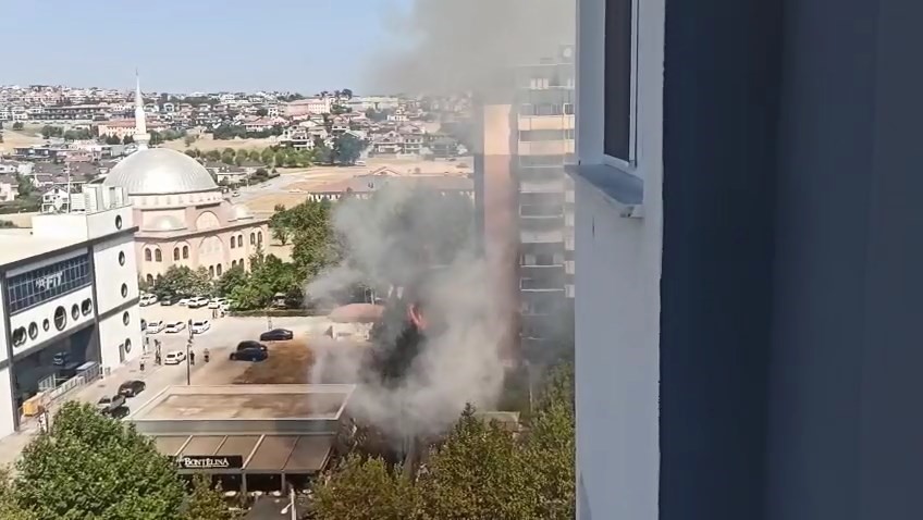 Bursa’da şehrin merkezindeki alevler korku yaşattı Bursa'nın merkezinde bir kafenin bulunduğu alandaki ağaçların alev alması, korku