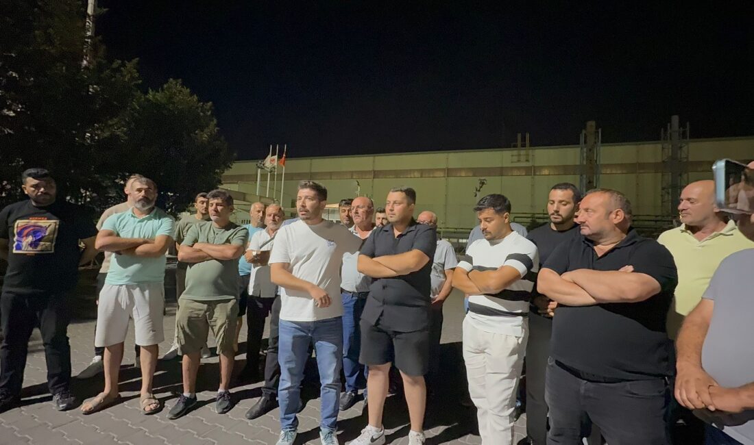 Gemlik’te liman sahasında iş durdu Liman İş Sendikası Gemlik Şube Başkanı Ahmet Göral ve sendika