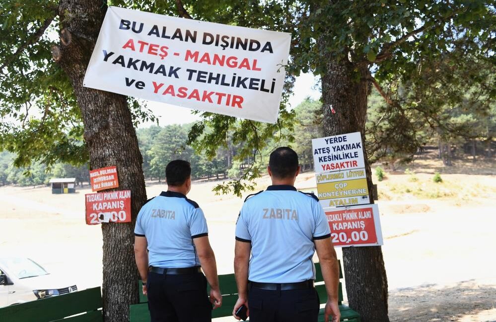 Bursa’da piknik alanlarına sıkı denetim Osmangazi Belediyesi Zabıta Müdürlüğü ekipleri, yangın riskine karşı dağlık ve
