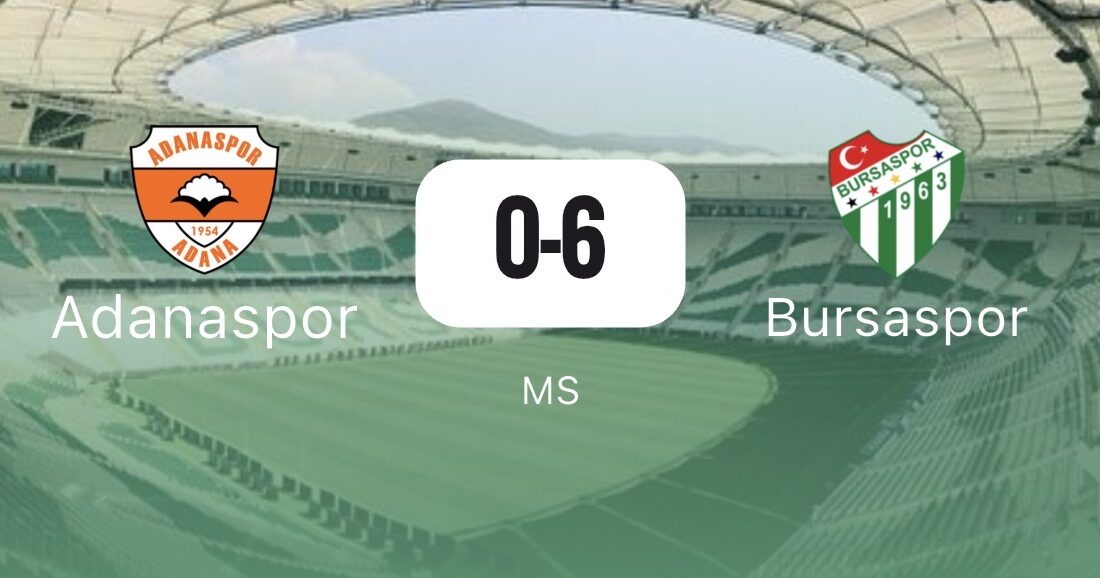 Adanaspor – Bursaspor 0-6 maç sonucu Bursaspor Ligin 5. haftasında deplasmanda Adanaspor ile mücadele ediyor.