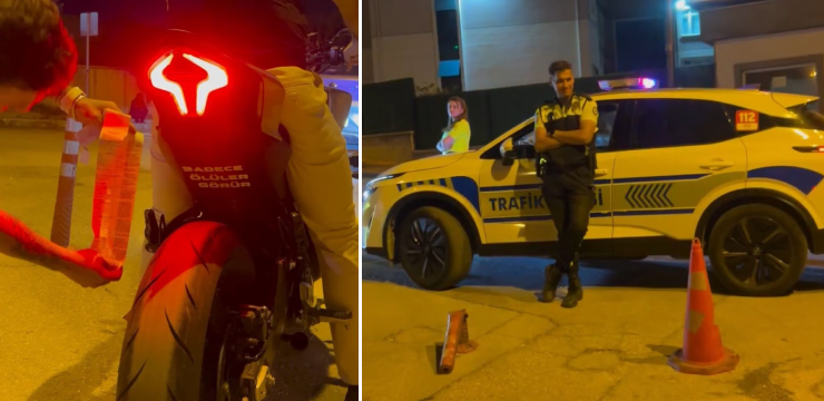 ‘Sadece ölüler görür’ Bursa polisinden kaçamadı! Bursa'da plakasız motosikletle tek teker üzerinde ilerleyip trafiği tehlikeye düşüren