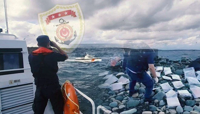Mavi vatanda uyuşturucu tacirlerine geçit yok İçişleri Bakanı Ali Yerlikaya, Kırıklareli Demirköy ilçesindeki Karanlıkdere sahilinde toplam