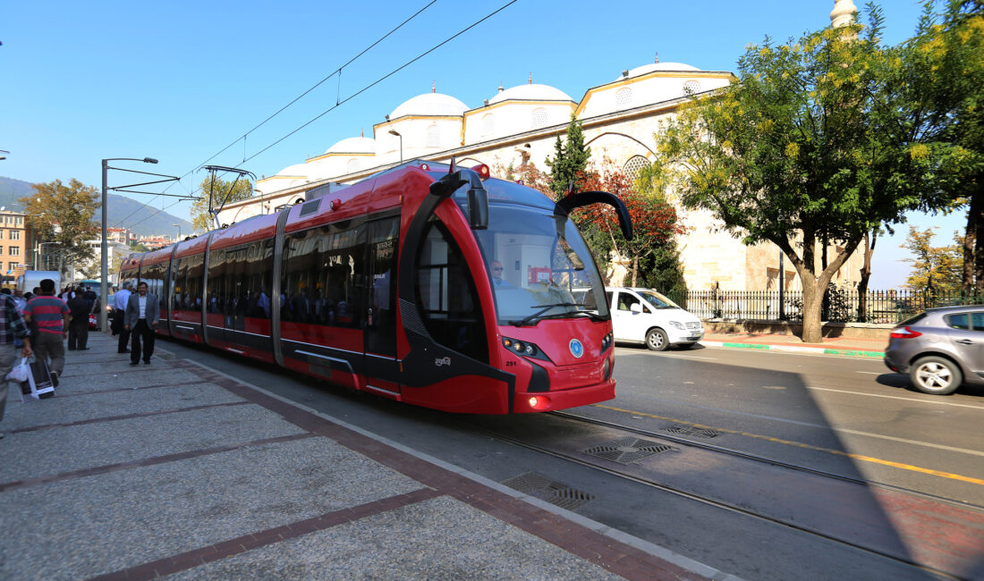 Bursa’da T1 Tramvay hattında seferler duruyor! Bursa Büyükşehir Belediyesi, 17-26 Eylül tarihleri arasında T1 hattı güzergâhında