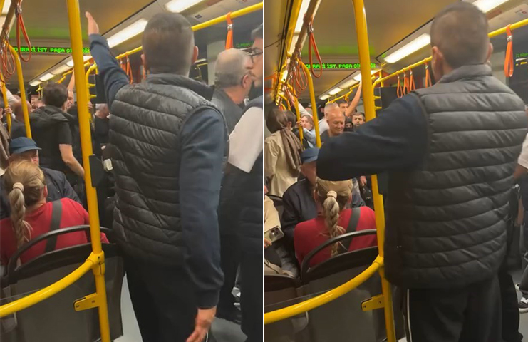 Bursa’da metroyu birbirine kattı! Vatandaşlardan sert tepki Bursa'da metroya alkollü bindiği iddia edilen kişi, ortayı birbirine kattı.