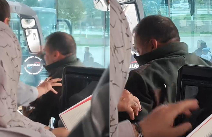 Bursa’da otobüste yumruklar havada uçuştu! Bursa'da otobüs şoförüyle tartışan yolcu yakını, yumruklu kavgaya tutuştu. O
