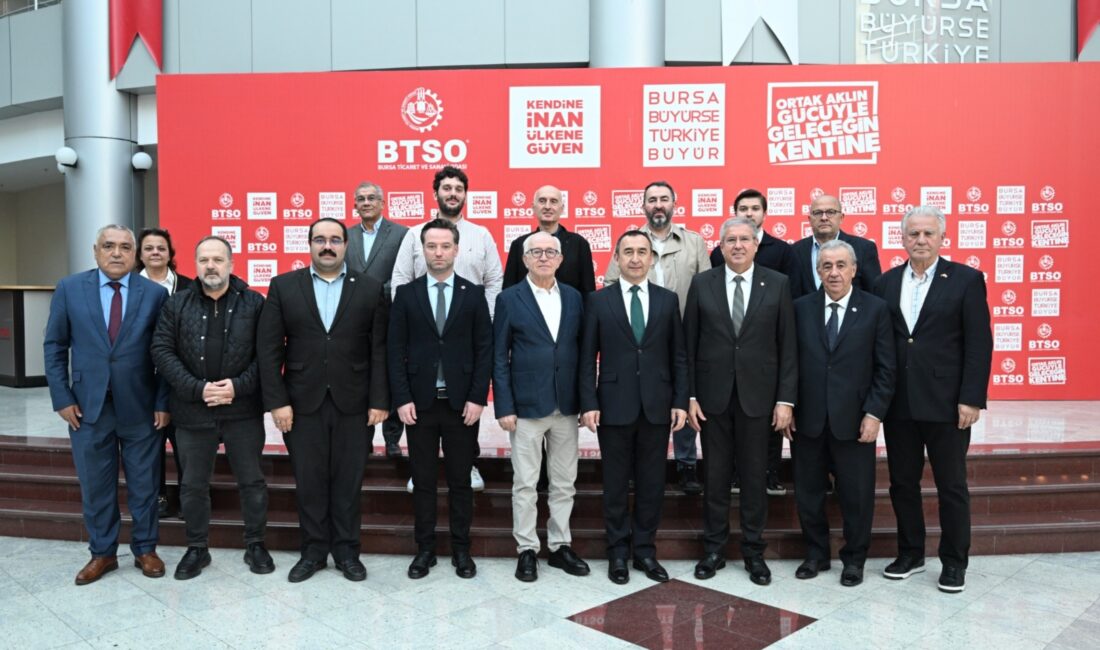 Özbekistan Büyükelçisi İlkhom Khaydarov, BTSO ziyareti sırasında Türkiye-Özbekistan ticaret hacmini