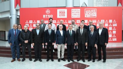 Özbekistan Büyükelçisi İlkhom Khaydarov, BTSO ziyareti sırasında Türkiye-Özbekistan ticaret hacmini