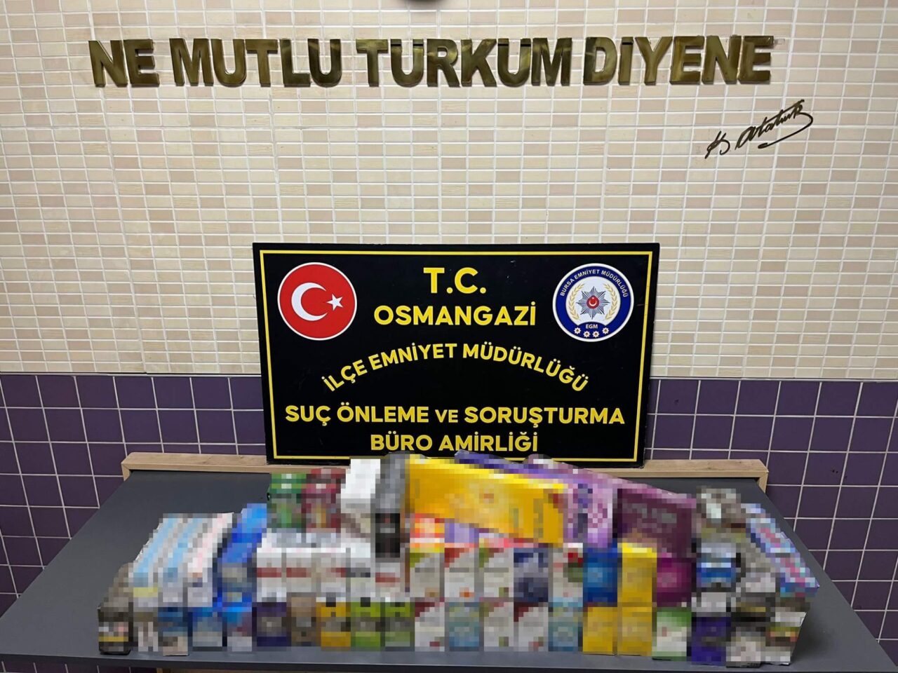 Bursa'da Emniyet Müdürlüğü ekiplerinin Osmangazi ilçesinde düzenlediği operasyonda 2 bin