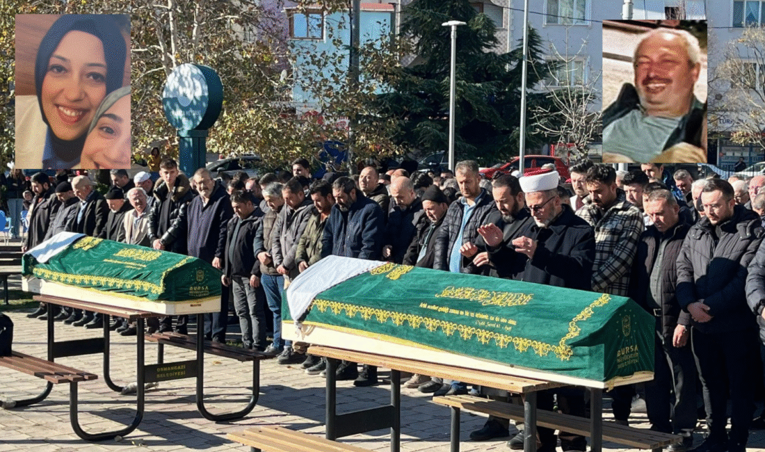 Bursa'da kızını öldürdükten sonra intihar eden baba kızıyla yan yana