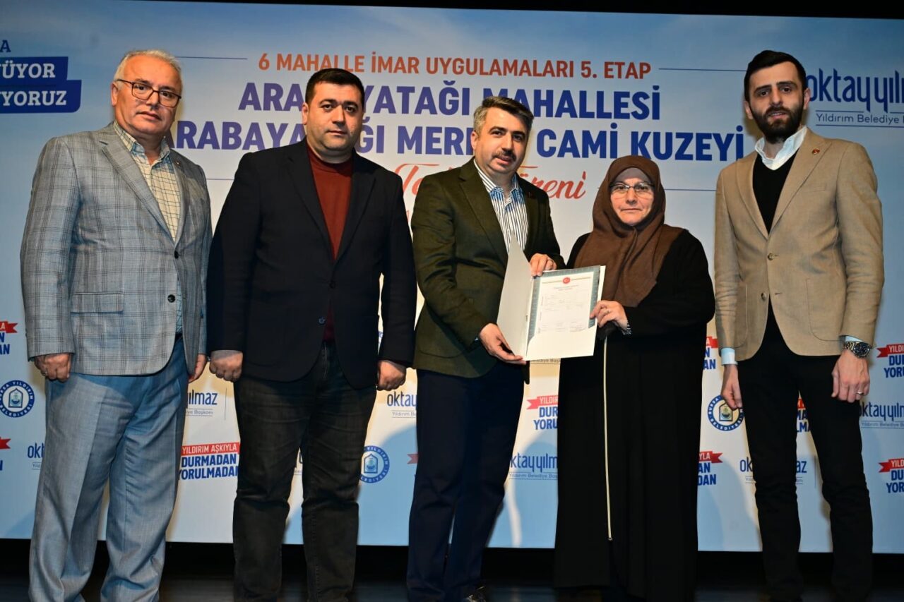 Bursa'da Yıldırım Belediyesi, 6 Mahalle İmar Uygulamaları kapsamında Arabayatağı, Çınarönü,