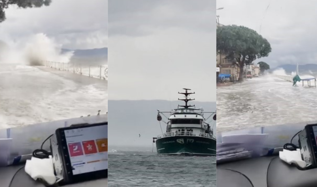 Bursa’da fırtına! Çatılar uçtu, tekneler battı Bursa'nın Gemlik ilçesinde şiddetli fırtına sebebiyle kara ile deniz birleşti.