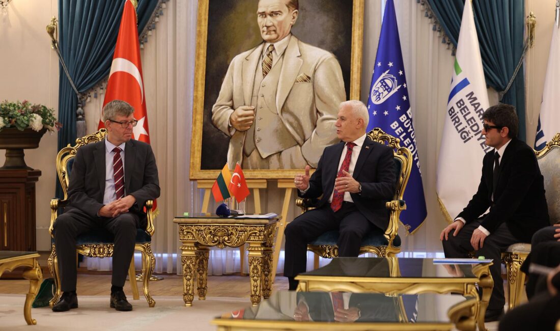 Bursa Büyükşehir Belediye Başkanı Mustafa Bozbey, Litvanya Ankara Büyükelçisi Marius