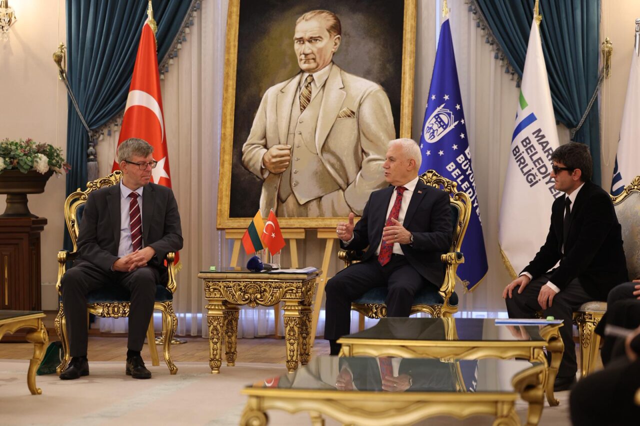 Bursa Büyükşehir Belediye Başkanı Mustafa Bozbey, Litvanya Ankara Büyükelçisi Marius