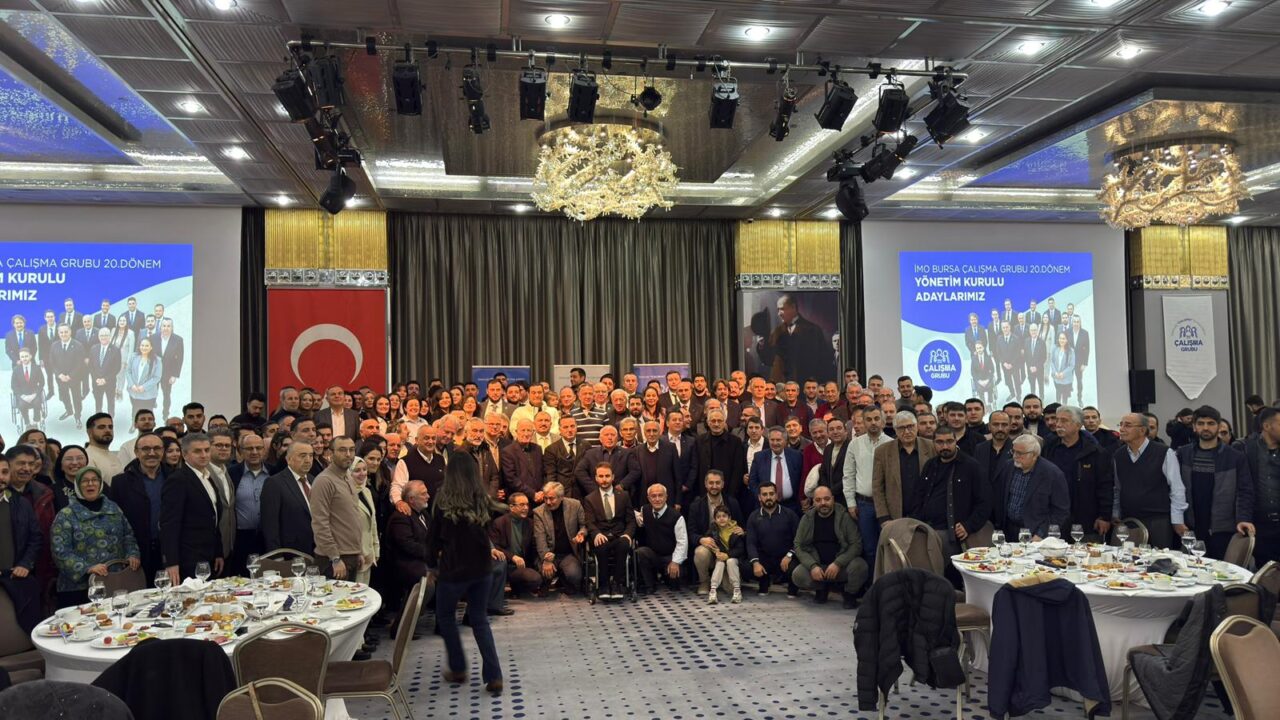 İnşaat Mühendisleri Odası (İMO) Bursa Şubesi'nde mevcut başkan Serdar Atilla