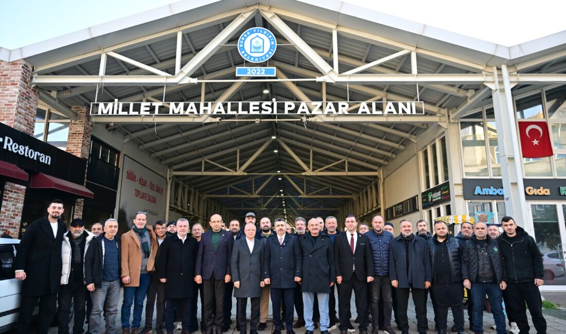 Başkan Yılmaz esnafla kahvaltıda buluştu Yıldırım Belediye Başkanı Oktay Yılmaz, saha ziyaretleri kapsamında Millet Mahallesi