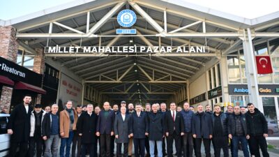 Yıldırım Belediye Başkanı Oktay Yılmaz, saha ziyaretleri kapsamında Millet Mahallesi