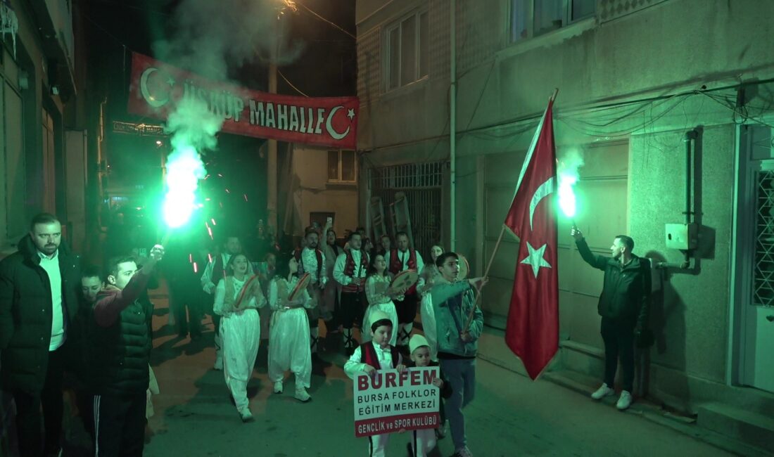 Rumeli geleneği Osmangazi’de yeniden hayat buldu. Meşaleler ve Balkan ezgileri