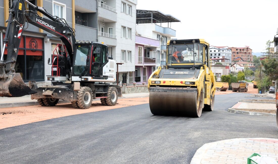 O sokak baştan sona değişti Osmangazi’de üstyapı çalışmaları hız kesmiyor. Hamitler’de hem tretuvar hem asfalt