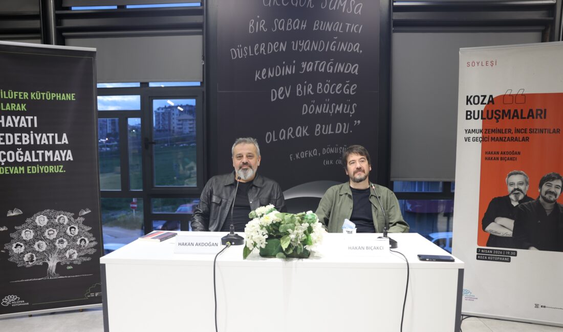 “Okur tükeniyor” dedi… Nilüfer’de düzenlenen söyleşide yazar Hakan Bıçakçı, dijital çağda edebiyatın dönüşümünü