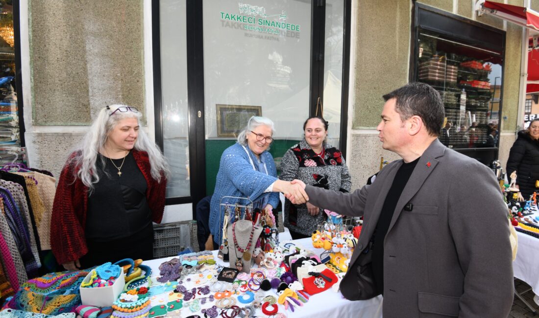 Kadın emeği Bursa’da sahneye çıktı Osmangazi’de kurulan Kadın Girişimciler Sokağı, yerli ve yabancı konukların yoğun