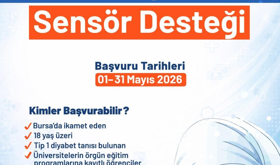 Bursa’da diyabete dikkat çeken yeni uygulama Bursa Büyükşehir Belediyesi, Tip 1 diyabet hastası üniversite öğrencilerine yönelik