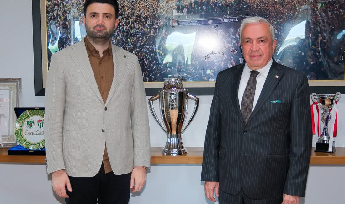 Bu kez mesaj Süper Lig için geldi! Nilüfer Belediye Başkanı Şadi Özdemir, Bursaspor Başkanı Enes Çelik’i ziyaret