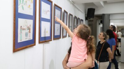 Nilüfer Belediyesi’nin Karikatür Atölyesi’nde eğitim alan çocukların yıl boyunca hazırladığı