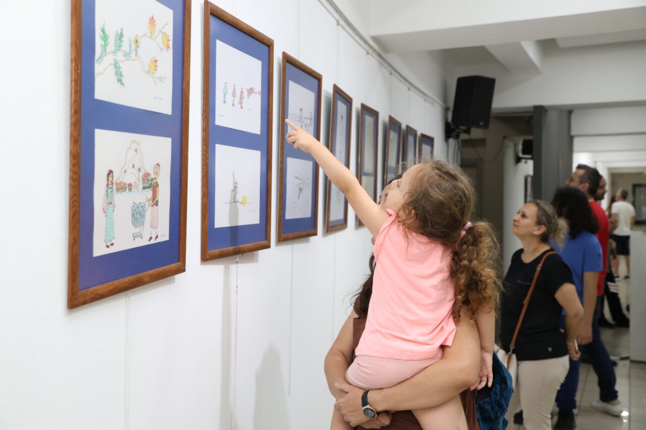 Nilüfer Belediyesi’nin Karikatür Atölyesi’nde eğitim alan çocukların yıl boyunca hazırladığı