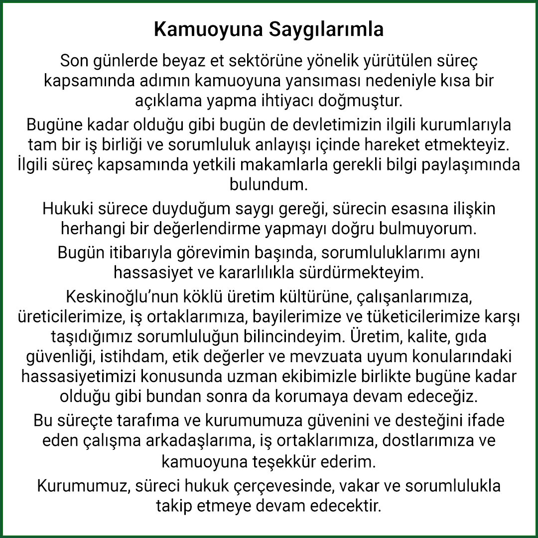 Özer Matlı’dan kamuoyuna açıklama: “Görevimin başındayım” 1 Bülten Medya -
