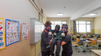 Osmangazi Belediyesi Afet İşleri Müdürlüğü ekipleri, Meliha Cemal Bağcı Ortaokulu’nda