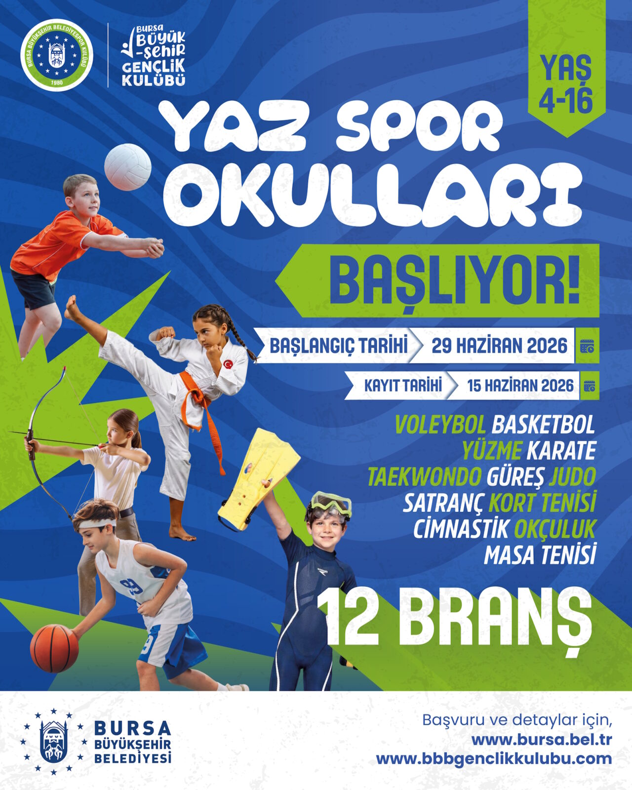 Yaz Spor Okulları başlıyor 1 Bülten Medya -