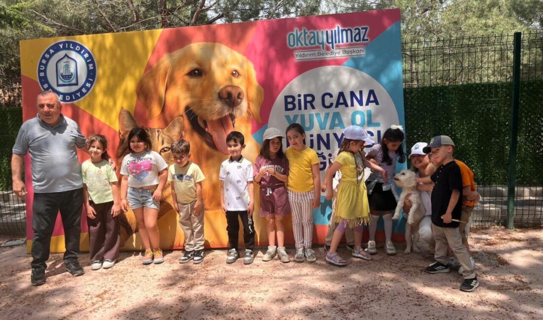 Minikler can dostlarla buluştu Yıldırım Belediyesi Sahipsiz Sokak Hayvanları Tedavi Merkezi ve Doğal Yaşam