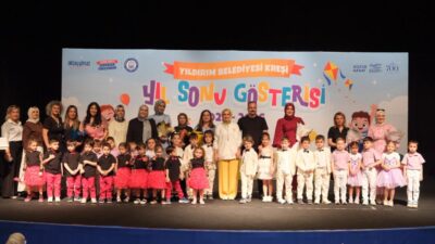 Yıldırım Belediyesi Kreşi’nde eğitim gören öğrenciler için düzenlenen yıl sonu