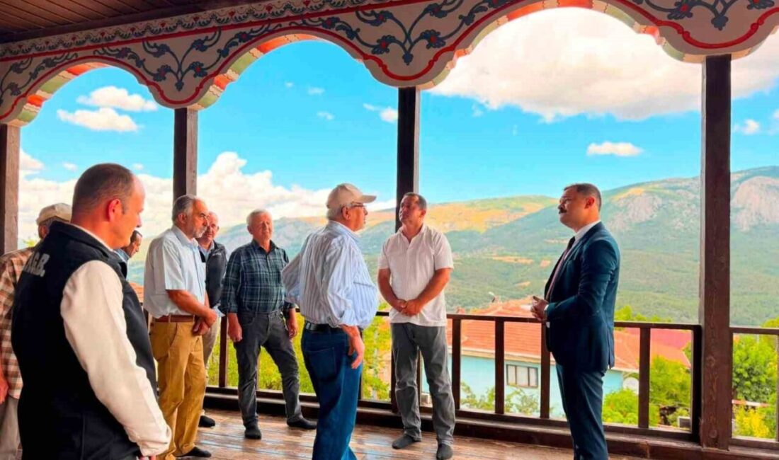 Gölpazarı Kaymakamı Onur Titiz, kurum amirleriyle birlikte Kasımlar Köyü’nde bulunan