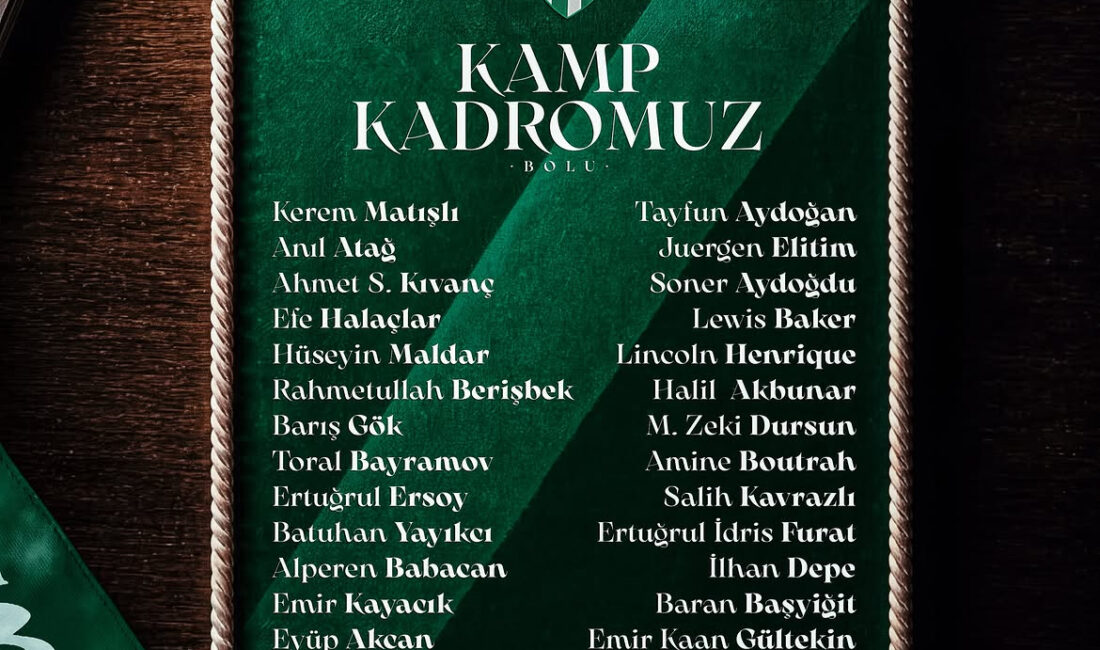 Yeni sezon hazırlıklarına başlayacak olan Bursaspor, Bolu kampı için belirlenen