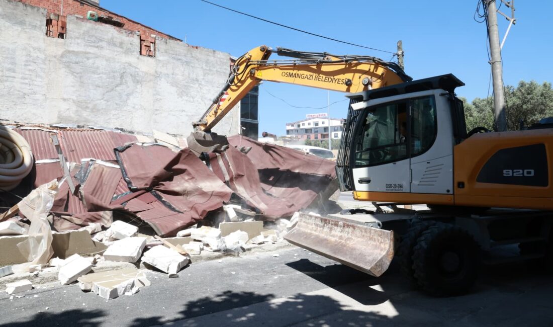 Osmangazi Belediyesi, Hamitler Mahallesi'nde imar mevzuatına aykırı olarak inşa edilen