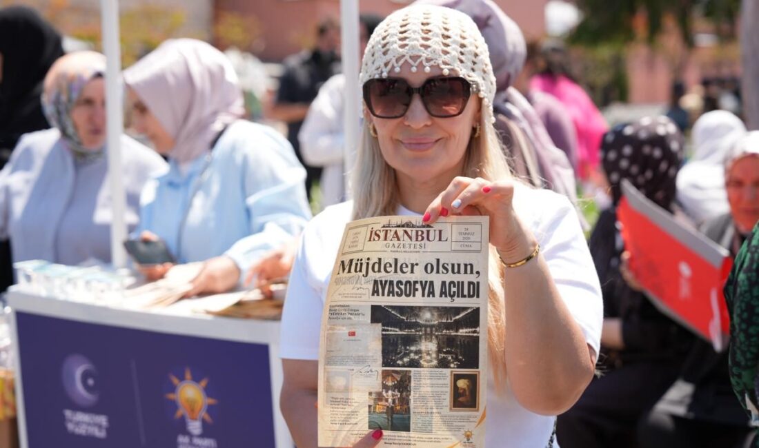 Ayasofya’nın yeniden ibadete açılışının 6. yılında AK Parti İstanbul Kadın Kolları’ndan özel gazete AK Parti İstanbul İl Kadın Kolları Başkanlığı, Ayasofya-i Kebir Cami-i