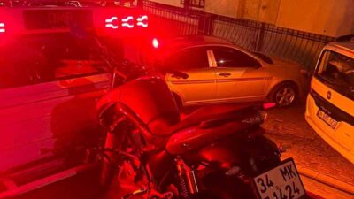 İstanbul’un Başakşehir ilçesinde yaklaşık 150 bin lira değerindeki motosikletle akrobatik