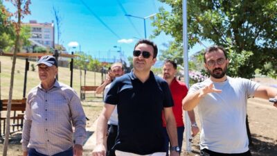 Güzel İşler Millet Bahçesinde devam eden çalışmaları yerinde inceleyen Başiskele