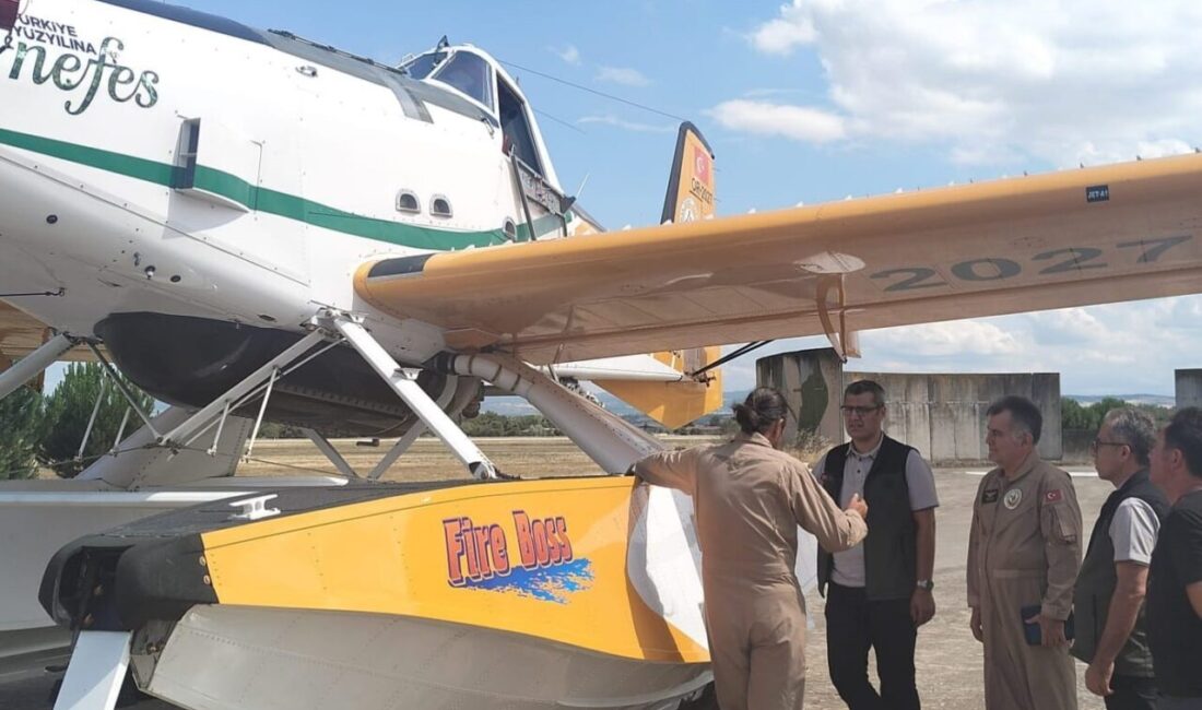 Yenişehir’e 2 Yangın Söndürme Uçağı Konuşlandırıldı Orman Genel Müdürlüğü’ne ait 2 Air Tractor tipi yangın söndürme
