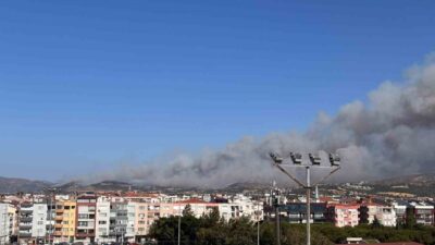Çanakkale’de çıkan orman yangınına Orman Bölge Müdürlüğü ekipleri 3 helikopter,