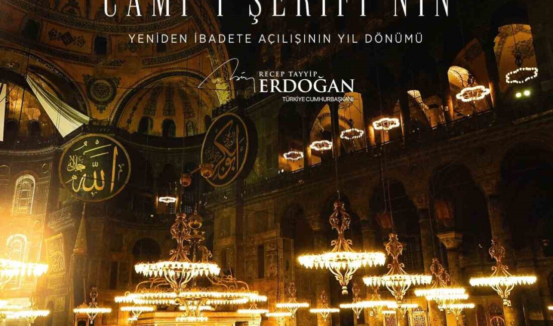 Cumhurbaşkanı Erdoğan: “Ayasofya’nın dirilişi mübarek olsun” Cumhurbaşkanı Recep Tayyip Erdoğan, Ayasofya-i Kebir Cami-i Şerifi’nin yeniden ibadete